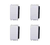 Elektronova Lot de 4 déviateurs 1P 16A Blanc compatible Vimar Plana 0801