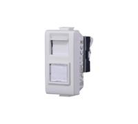 Elektronova Prise réseau de données RJ45 compatible Bticino Matix CAT 5E UTP couleur blanche - Pack 1 pièce