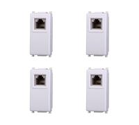 Elektronova Prise téléphonique RJ11 Blanc compatible Vimar Plana Kit 4 pièces 2354