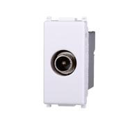 Elektronova Prise TV directe mâle Blanc compatible Vimar Plana 2250