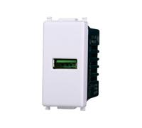 Elektronova Prise USB Type-A 5 V 2,1 A chargeur blanc compatible Vimar Plana Chargeur 2401