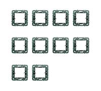 Elektronova, Support 2 places (502) compatible avec Vimar Plana, lot de 10 pièces