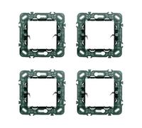 Elektronova, Support 2 places (502) compatible avec Vimar Plana, lot de 4 pièces