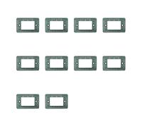 Elektronova, Support 3 places (503) compatible avec Vimar Plana, lot de 10 pièces