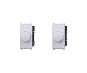 Elektronova Variateur 100 W-1000 W Blanc compatible Vimar Plana Kit 2 pièces 1301