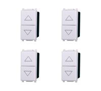 Elektronova Vimar Plana Kit 4 pièces 1202 Bouton double 1P+1P NO Blanc compatible