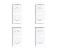 Elektronova Vimar Plana Kit 4 pièces 1204 - Bouton double verrouillable 10A Blanc