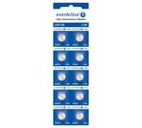 everActive AG10 G10 LR1130 LR54 1.5V 70mAh Button Cell Battery - 1x Blister