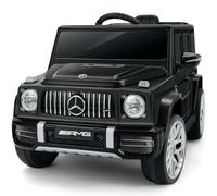 ELEMARA Voiture Électrique Enfant Mercedes Benz AMG G63, véhicule Electrique pour Enfants avec télécommande parentale, Lumière Clignotante/LED, Bluetooth, Musique, indicateur de Batterie Faible,Noir