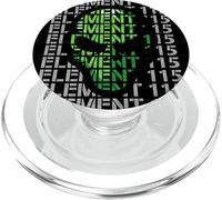 Element 115 Ununpentium Area 51 Conspiracy Theory Alien OVNI PopSockets PopGrip pour MagSafe