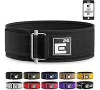 Element 26 Ceinture d'haltérophilie autobloquante de qualité supérieure pour le fitness fonctionnel, pour athlètes olympiques, ceinture pour le levage de terre, noir, taille XXL