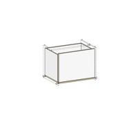 Élément à porte pour étagère M6, L 49 cm Gentner-Design blanc, Designer Matthias Gentner, 49x35.5x39 cm