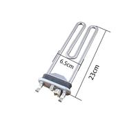 Élément Avec Capteur XQG52-1020 1028 XQG55-1250S, Remplacement De Tube Chauffant En Forme De Double U For Machine À Laver, Chauffage Rapide(23cm*6.5cm)
