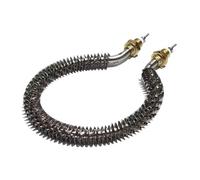 Élément chauffant à ailettes de poêle électrique, Tube de 10MM Dia 1000W 1200W 1500W 2000W, résistance chauffante à filetage M16 for ventilateur(220V,2KW 300mm)