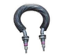 Élément Chauffant À Ailettes Tubulaires/élément Chauffant À Air Chaud Élément Chauffant À Ailettes 220V 500W M14 En Acier Inoxydable De Forme Ronde Élément Chauffant À Air Chaud