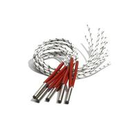 Élément chauffant à cartouche, 5 pièces 6mm 25~35mm 316SUS tubulaire simple tête double cartouche chauffante 110 V/220 V/380 V 60 W/70 W/80 W élément chauffant électrique(380v,60W 6x25mm(DxL))