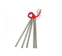 Élément chauffant à cartouche, Cartouche chauffante 201SUS 15mm 380~500mm, 5 pièces, 1400/1500/1600/1800W, Tube chauffant à une extrémité, élément de résistance 110/220/380V(220v,1600W 15x450(DxL))