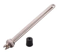 Élément Chauffant À Immersion 1"BSP 1,5 KW 2,5 KW 3,5 KW 4,5 KW 5,5 KW 220 V, Élément De Chauffe-eau À Filetage DN25 For Chaudière, SUS304 Avec Joint En Silicone(Gold,3.5KW)