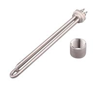 Élément Chauffant À Immersion 240 V For Chauffe-eau, Tube Électrique Électrique 1" BSP For Chaudière, Acier Inoxydable SUS304(Set-2,2400w)