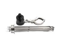 élément chauffant à immersion Élément chauffant électrique à résistance TEN G2, filetage Tri Clamp, bride, 220 V/380 V, 3 kW/4,5 kW/6 kW/9 kW/12 kW, for le brassage.(380V 3KW 190mm)