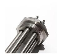 élément chauffant à immersion Élément chauffant for thermoplongeur avec vis de mise à la terre DN40 DN32 DN50, tube chauffant en acier inoxydable 304, 3 kW/6 kW/9 kW/12 kW(DN50,220V,4.5KW 210mm)