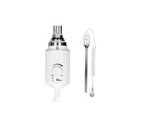 ECD Germany Élément Chauffant Électrique 1200W Blanc avec Thermostat Régulateur de Température, Cartouche Chauffante pour Radiateur de Salle de Bain, Résistance Thermoplongeur pour Sèche-Serviettes