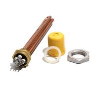 Élément Chauffant Électrique À Immersion Dans L'eau, 220 V/380 V, G1, Tout Cuivre, For Réservoir Chauffant Solaire 3 KW/6 KW/9 KW/12 KW, Tuyau 2U 300 Mm(Set-1,220v,3KW 200mmL)