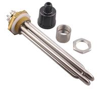 Élément chauffant électrique à immersion for chauffe-eau 220 V/380 V, filetage DN32 42 mm, 3/4,5/6/9/12 kW, SUS304(Accessoris locknut,6kw 260mm)
