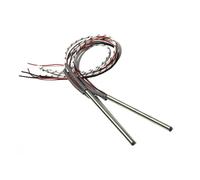 Élément chauffant électrique AC110V AC220V, 380/400/420/450/500MM, 750W, 850W, 940W, avec Thermocouple K, 2 pièces(380V_790W 6X420MM)