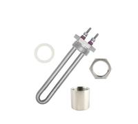 Élément chauffant électrique DN25/32mm, chauffe-eau à Immersion simple U 220V for chaudière/distributeur d'eau(Heater Thread Nut,220v 1000w)