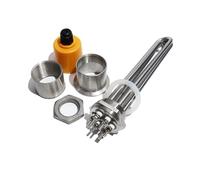 Élément Chauffant For Chauffe-eau Électrique À Immersion DN32 (41 Mm), Tube/filetage En Acier Inoxydable 304, 220 V/380 V, 3 KW/4,5 KW/6 KW/9 KW/12 KW(Set-4,220v,6KW 250mm)