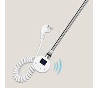 Élément Chauffant pour Radiateur 600W, élément Chauffant sèche-Serviette avec Thermostat, INOX, WiFi, programmable, Barre chauffante pour radiateur de Salle de Bain, Blanc.