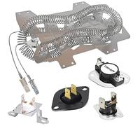 Élément chauffant pour sèche-linge DC47-00019A et fusible thermique DC96-00887A & DC47-00016A & DC47-00018A & DC32-00007A - Compatible avec Sam-sung dv42h5000ew/a3 dv45h7000ew/a3 dv45h7000ew/a2 dv4