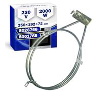 Élément chauffant rond à résistance four 2000 W 230 V avec code original 8026766 8001785 pour Amica - Garantie de 10 ans MONTERAL