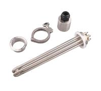 Élément Chauffant Tubulaire À Immersion De 2 Pouces For Cafetière À Infusion, 220 V/380 V, 3 KW, 4,5 KW, 6 KW, 9 KW, 12 KW, En Acier Inoxydable 304.(With clamp set,12kw L350MM)