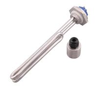 Élément Chauffant Tubulaire Électrique 1" BSP/32 Mm For Chauffe-eau, Compatible Avec Les Chaudières Et Les Installations De Brassage, 2400 W Et 3500 W, En Acier Inoxydable SUS304.(Set,230V 3500W)