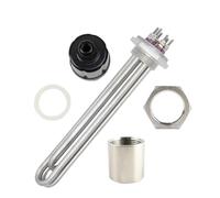 Élément chauffant tubulaire électrique en acier inoxydable DN32, 1 pièce, for chaudière à réservoir d'eau(Heater thread nut)