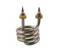 élément chauffant tubulaire, Élément chauffant à tête en cuivre for thermoplongeur en acier inoxydable en spirale(4500w,110V)