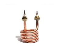 élément chauffant tubulaire, Élément chauffant en tube de cuivre 220 V/380 V for eau électrique(220V Copper,2.5KW 80mm M16)