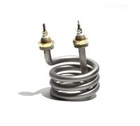 élément chauffant tubulaire, Tuyau de chauffage de l'eau de distillateur à filetage M16 AC220V/380V avec Tube 304SUS(4.5KW 80mm M16,380V)
