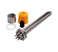 Élément chauffe-eau, Élément chauffant électrique for chauffe-eau à Immersion DN32, avec écrou interne, Tube/filetage 304SUS, 220V/380V, 3kw/4,5 kw/6kw/9kw/12kw(380v 9kw 303mm)