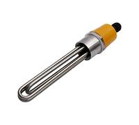 Élément chauffe-eau, Élément chauffant tubulaire DN40, 220V/380V, 3kw/4,5 kw/6kw/9kw/12kw, tout 304SS avec écrou interne, pièces de rechange for réservoir chaudière(220v 6kw 263mm)