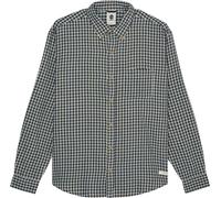 Element - Chemise en flannelle - Button Down Regular Flannel Shirt Gingham Checks pour Homme en Coton - Taille M - Noir Noir M