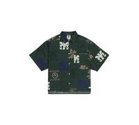 ELEMENT Chemisier 'TOTEM' bleu marine / vert foncé / rose / blanc, Taille XS