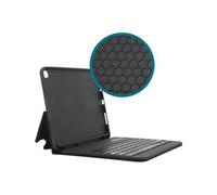 Element - Clavier et étui (étui folio) - with french bluetooth keyboard - sans fil - Bluetooth - AZERTY - noir clavier, noir étui - pour Samsung