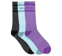 Element CLEARSIGHT 3.0 Socks 3PK Chaussettes, Off BLK/Omphalodes/Veronica, Taille Unique Homme