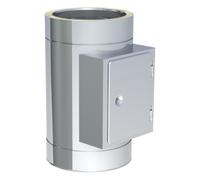 Élément d‘inspection avec porte anti-suie - double paroi - Tecnovis TEC-DW-STANDARD 200 mm