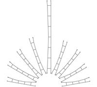Elément de caténaire H0 Viessmann Modelltechnik 4132 (H0) Voie C Märklin (avec ballast) 172.5 mm