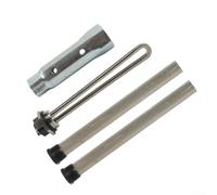 Élément de chauffe-eau pour camping-car 1440 W 316 Kit en acier (J) | Alliage 316, résistant à la rouille, manchon de 21 cm de long, convient aux réservoirs de camping-car standard