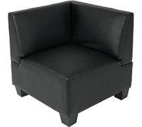 Elément de coin Lyon, système modulaire, similicuir noir